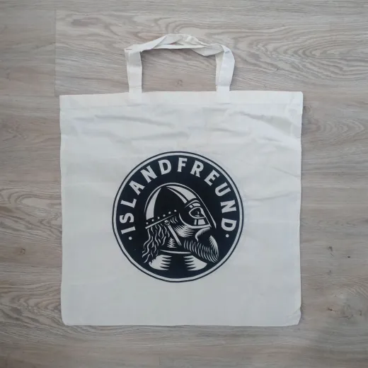 Baumwollbeutel ISLANDFREUND - 50 x 50 cm - natur