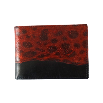 Leder-Brieftasche Aldó - Roter Seewolf