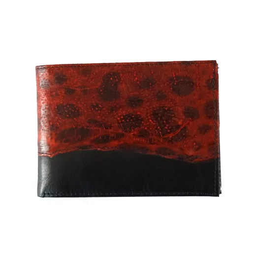 Leder-Brieftasche Aldó - Roter Seewolf