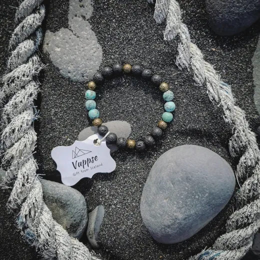 Lava Armband - Perlenarmband Türkis Perlen