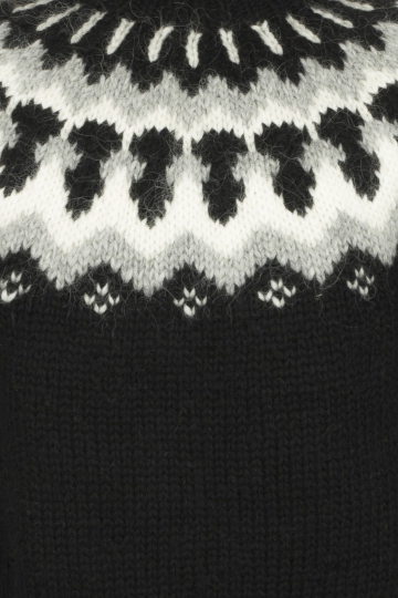 Herren Islandpullover - handgestrickt in Island - Lopapeysa schwarz