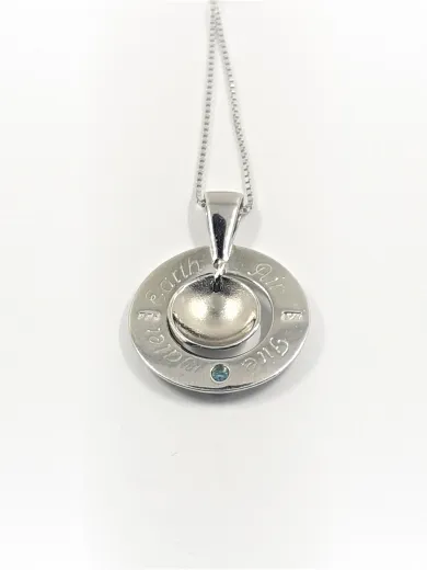 Symbole des Lebens - Silberkette mit Anhänger