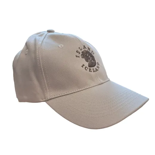 Basecap - Islandpferde Kopf - beige