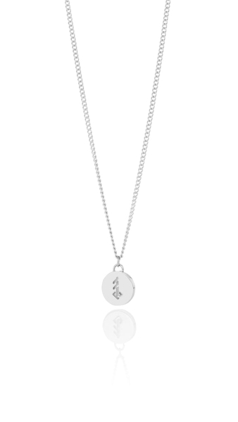 Isländische Halskette mit Bindrunenanhänger für Liebe – Edelstahl Charm