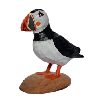 Isländischer Vogel - Papageientaucher Holzfigur