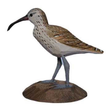 Isländischer Vogel - Regenbrachvogel Holzfigur