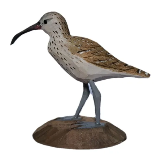 Isländischer Vogel - Regenbrachvogel Holzfigur