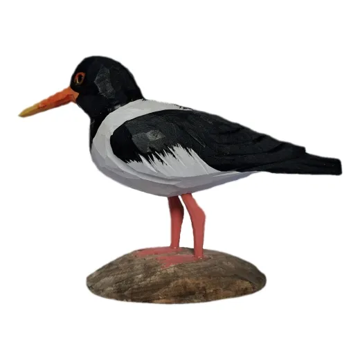 Isländischer Vogel - Austernfischer Holzfigur
