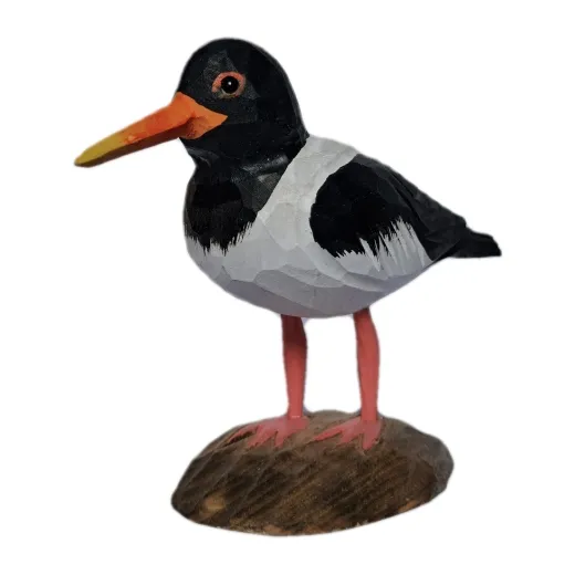 Isländischer Vogel - Austernfischer Holzfigur