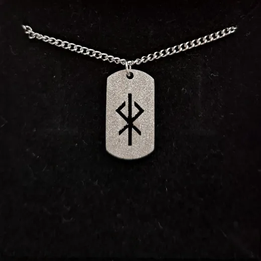 Edelstahl Kette mit Anhänger - Herz - sandgestrahlt