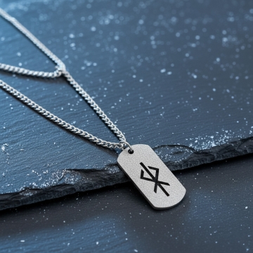 Edelstahl Kette mit Anhänger - Herz - sandgestrahlt