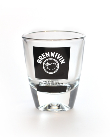 Shotglas - Brennivín - schwarzer Tod