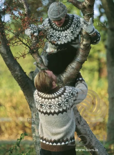 Strickmuster Islandpullover - Lopi 12-23 und 12-24