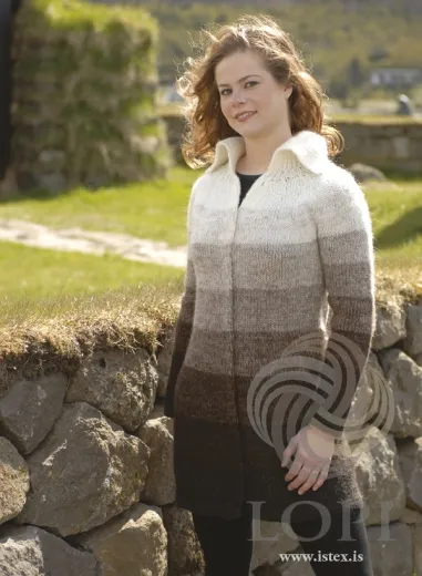 Strickmuster Damenstrickjacke Land - Lopi 27-03 - Englisch