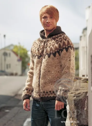 Strickmuster Kapuzen-Strickjacke Frost - Lopi 29-10