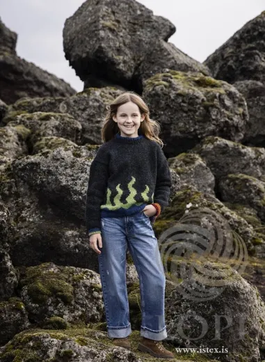 Strickanleitung Kinder-Islandpullover - Strickmuster Logi - Lopi 41-04