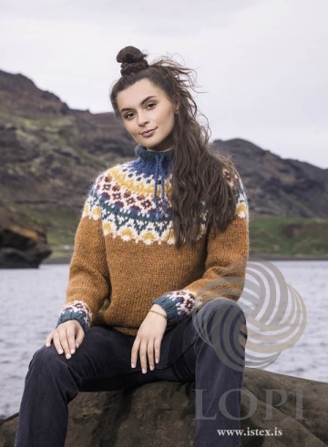 Strickanleitung Damen Islandpullover - Strickmuster Vestur - Lopi 41-06