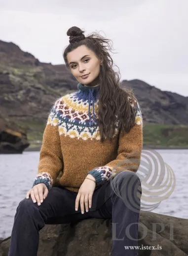 Strickanleitung Damen Islandpullover - Strickmuster Vestur - Lopi 41-06