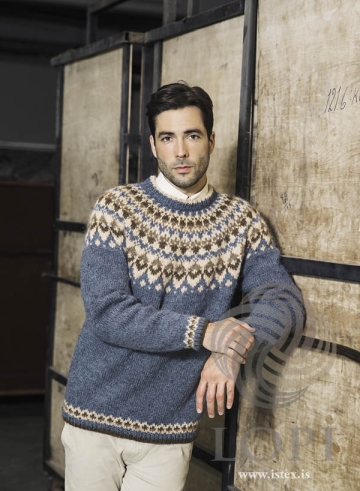 Strickanleitung Männer Islandpullover - Strickmuster Sproti - Lopi 41-08