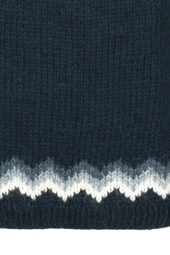 Damen Islandpullover - Handgestrickt - dunkelblau