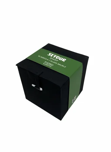 Mundgeblasene Weihnachtsbaumkugel aus Glas - Seyður - Färöer Schafe