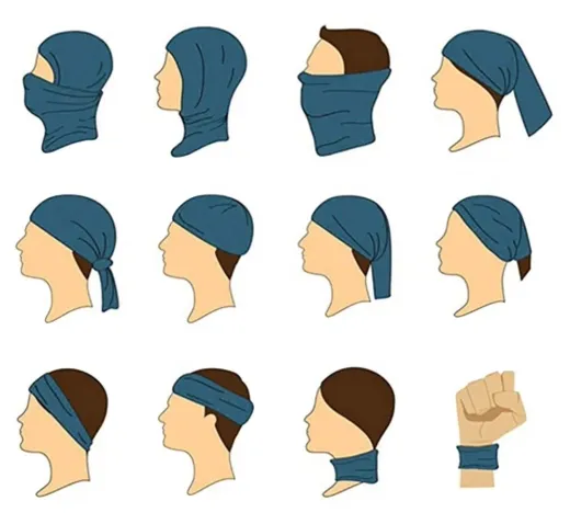 Multifunktionstuch mit Papageientaucher Design - Färöer