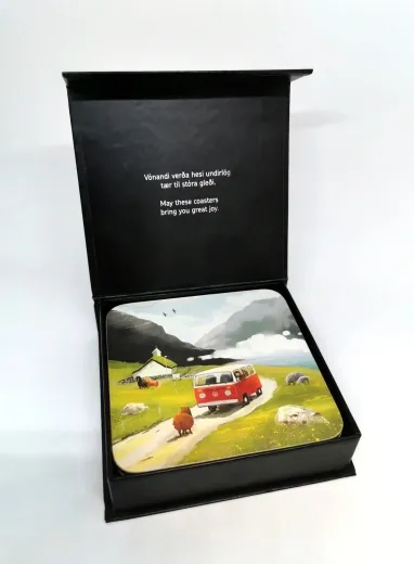 Untersetzer Set - 6 Stück - Färöer Motive