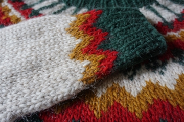 Handgestrickter Islandpullover HSI-229 - mehrfarbig