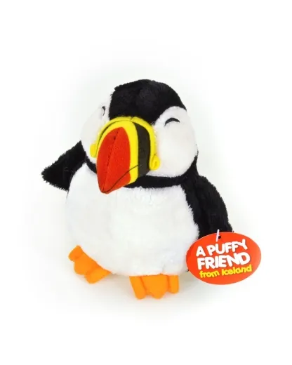 Papageientaucher mit Rassel 16 cm - Plüschtier