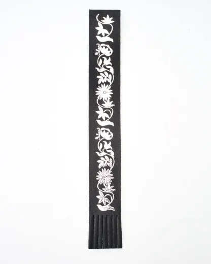 Lesezeichen Leder - Blumen