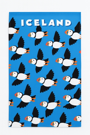 Geschirrtuch - Fliegende Papageientaucher - Iceland