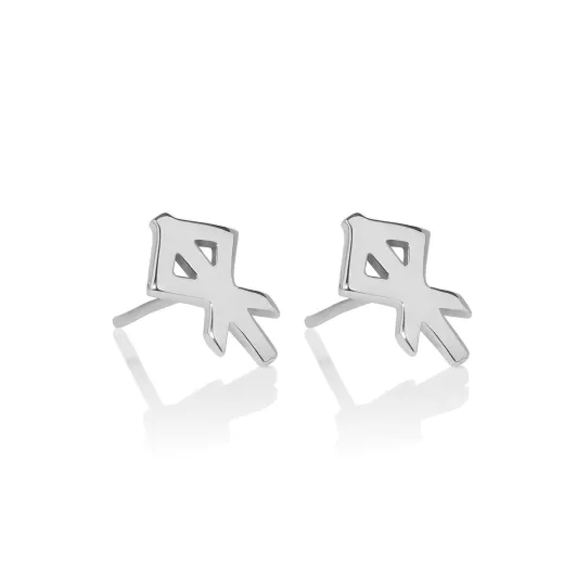 Alrún - Silber Ohrstecker - Herz