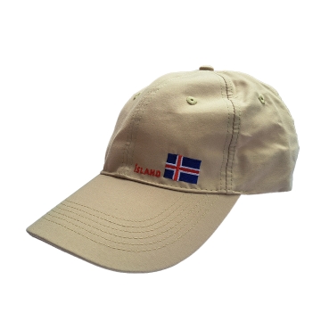 Island Basecap - Islandflagge - beige