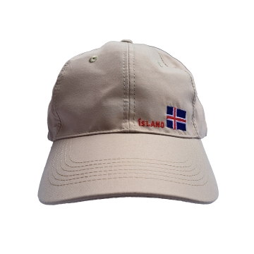 Island Basecap - Islandflagge - beige