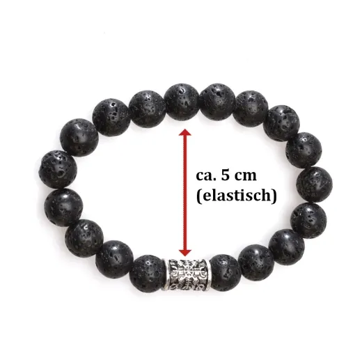 Lava-Stein Armband - Ægishjálmur