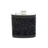 Flachmann 3 oz - Island Tweed - Schwarz