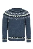 Herren Islandpullover - HSI-208 - Handgestrickt - blau