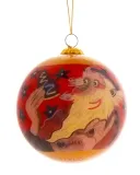 Weihnachtsbaum-Kugel mit Gáttaþefur & Kjötkrókur Motiv