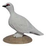 Isländischer Vogel - Schneehuhn Holzfigur
