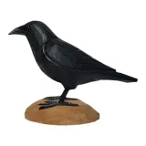 Isländischer Vogel - Rabe Holzfigur