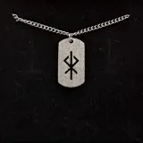 Edelstahl Kette mit Anhänger - Herz - sandgestrahlt