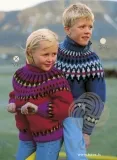 Strickmuster Kinder Islandpullover - Lopi 12-30