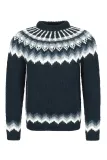 Damen Islandpullover - Handgestrickt - dunkelblau