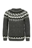 Herren Islandpullover - Handgestrickt HSI-217 - dunkel-grau