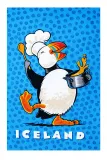 Geschirrtuch - Papageientaucher Koch - Iceland