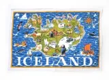 Geschirrtuch - Karte von Island - Iceland