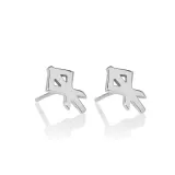 Alrún - Silber Ohrstecker - Herz