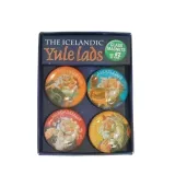 4 Magnete - Isländische Weihnachtsmänner - Set 2