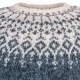 Handgestrickter Islandpullover - Nordur - Blau