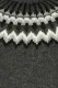 Handgestrickter Herren Islandpullover HSI-213 - dunkelgrau - gezackt